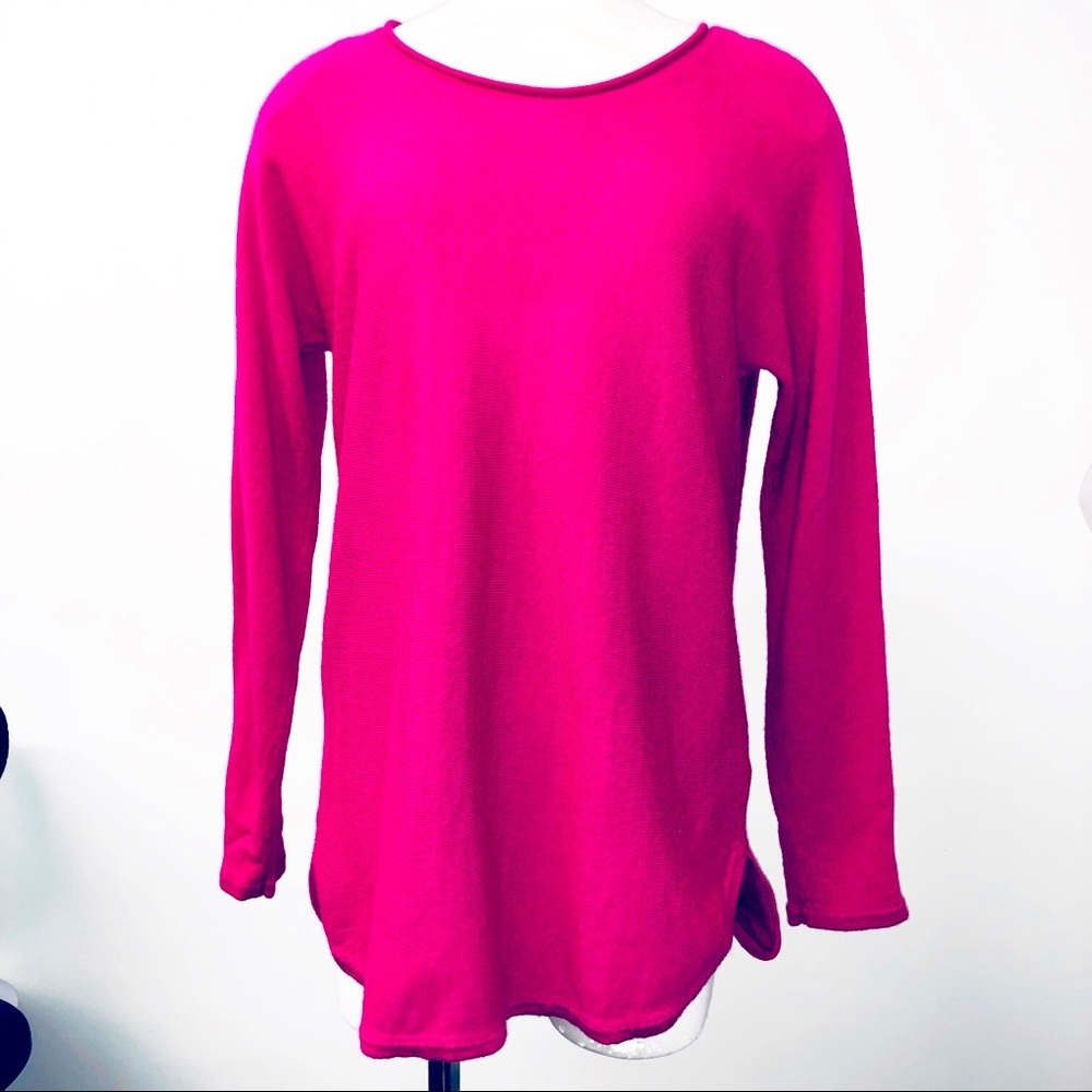 Max Studio 100% Extra Fine Merino Wool Tunic Sz Lg